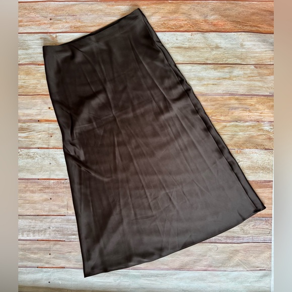 Zara Brown Midi Skirt - Picture 5 of 8